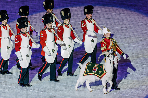 Presentation of Colours to The Royal Weksh by Her Majesty The Queen Elizebeth the Second Colonel-in-Chief