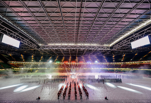 Presentation of Colours to The Royal Weksh by Her Majesty The Queen Elizebeth the Second Colonel-in-Chief